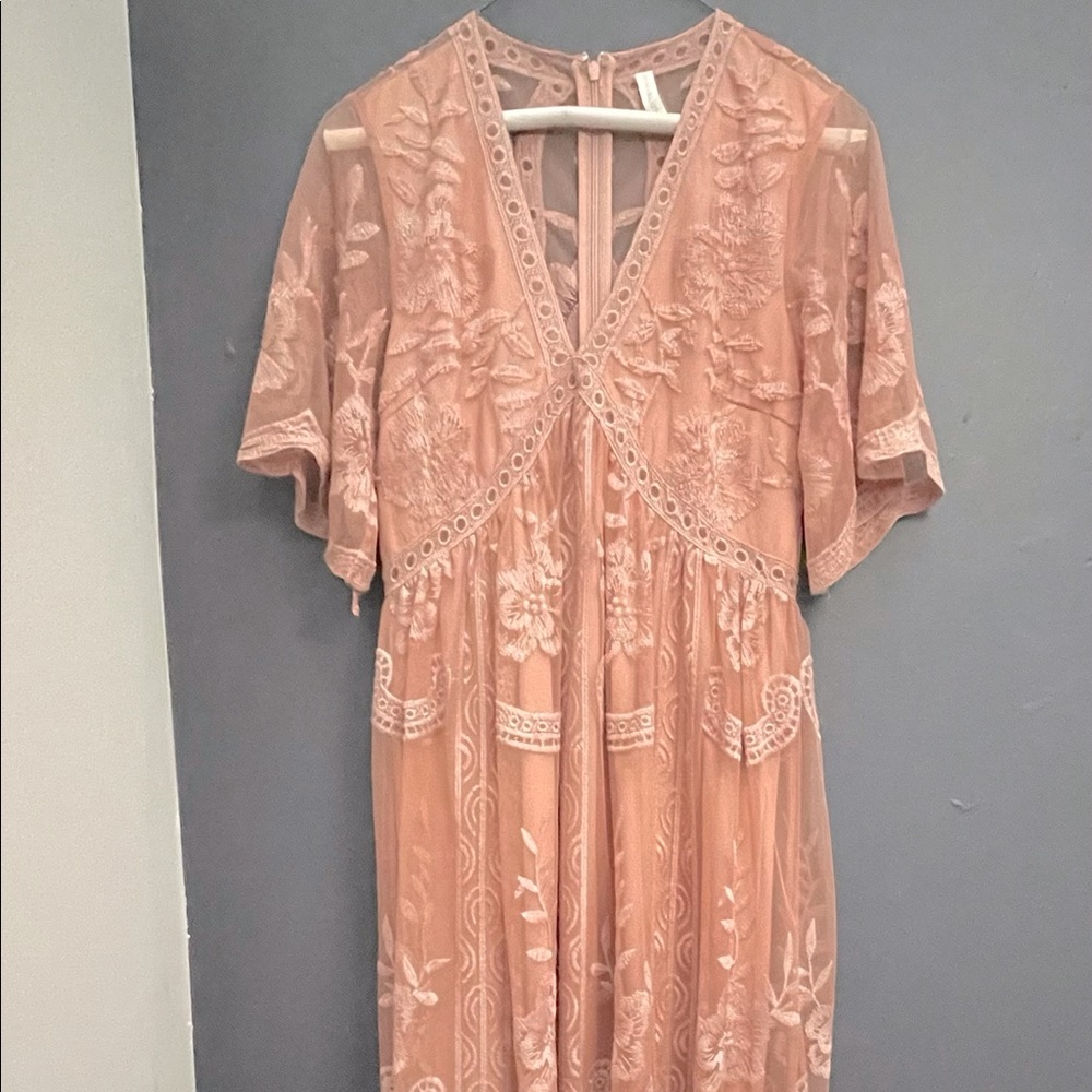 Pink Blush Maternity Dress